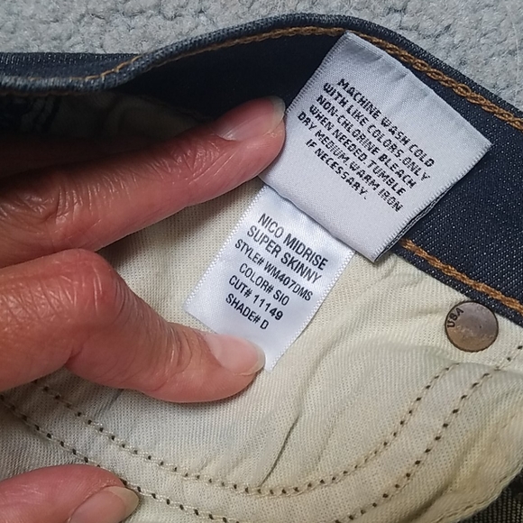 Hudson Nico Midrise Super Skinny Jeans in Siouxie size 25 - Picture 8 of 11